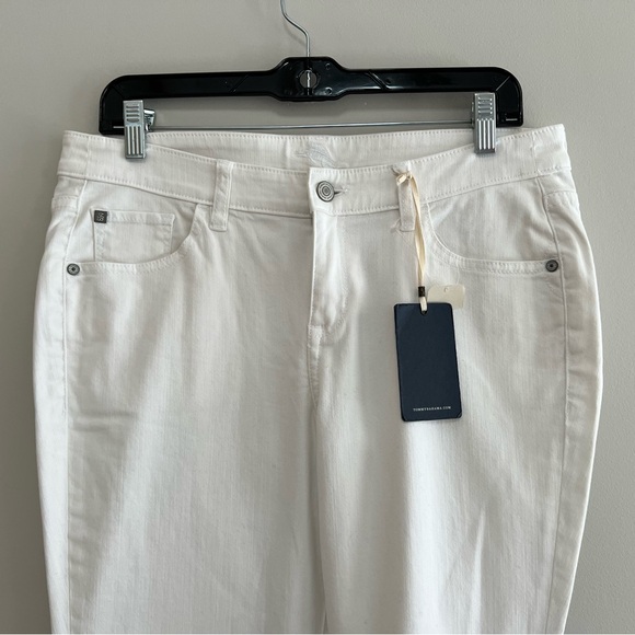 NWT Tommy Bahama Denim Ana Twill Ankle Length Cropped Pant Jeans, White, 10 - Picture 4 of 12